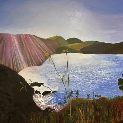 North Island Basy - Waterscape. Acrylic on Canvas - 61x46 - by Elena Parisi