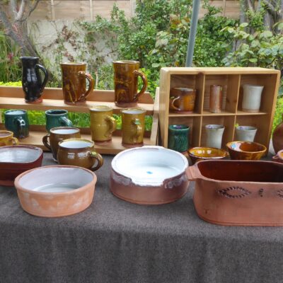 Earthenware pots - Earthenware clay and glazes - several pieces, not applicable - by Tim Bartell