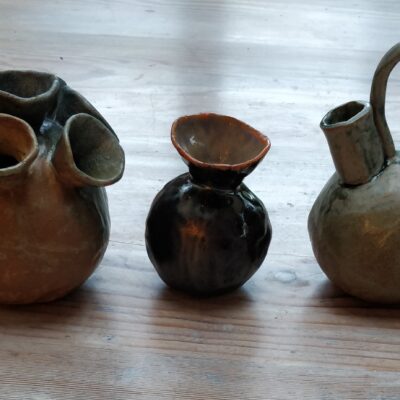 Bomb pots - Stoneware - 15cm - by Nicola Stephens