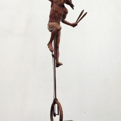 The Juggler - Resin original for edition bronzes - H60cmxW20cmxD20cm - by Vincent Gray