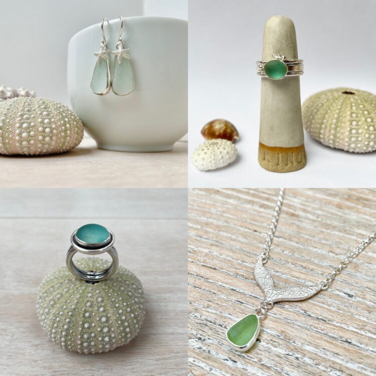 South Coast Sea Collection - Sterling Silver and Sea Glass