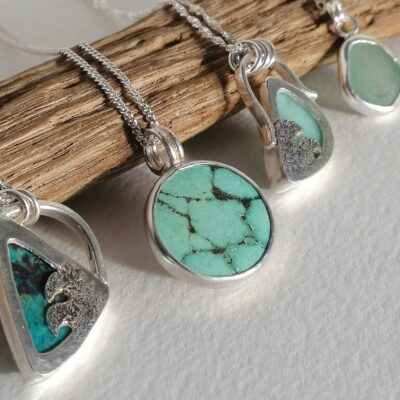 Pendants - Silver and semi precious stones - Pendant - by Rebecca Rose