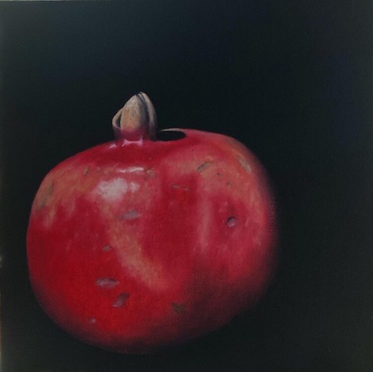Pomegranate In The Dark - Oils on canvas