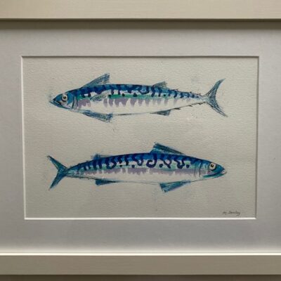 MichaelCowley1_mackerel - Watercolour - 32cmx40cm - by Michael Cowley