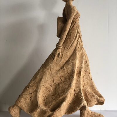a Stroll - Fired ceramic - 30cm - by Alexandra Beale