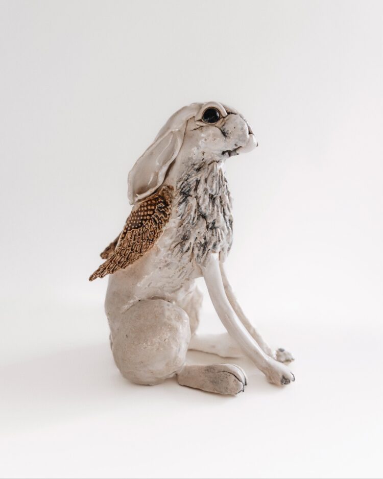 Winged Hare - Ceramic