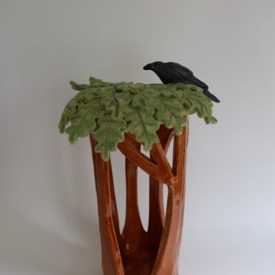 Gaurdian of the Forrest - ceramic - 24cm - by Gill Hunter Nudds