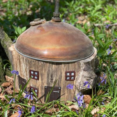 Fairy Home - Copper / wood craft - 500mm diameter - by Jake West