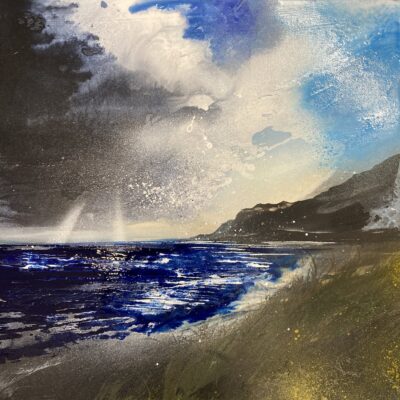 Ben Meabost from Elgol - Oil on canvas - 60x60cm - by Shazia Mahmood