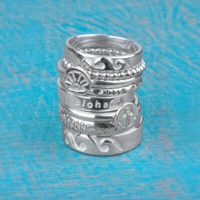 Stackable Rings - Recycled sterling silver - Assorted - by Tia Rolfe