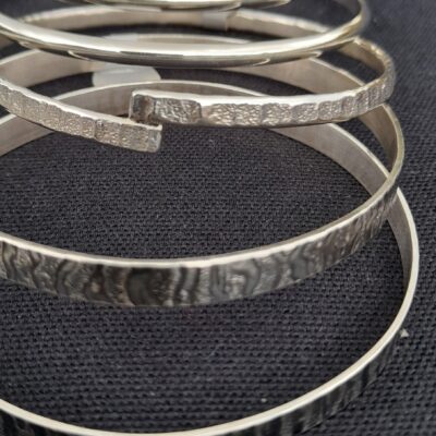Bangle textures detail. - Sterling silver. - 200x200mm - by Andrew Bailey