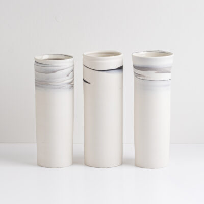 Porcelain Vases - porcelain - H: 24cm - W:10cm - by Deborah Harwood
