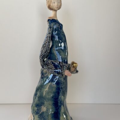 Aelita, the Christmas Spirit - Stoneware - 35 cm - by Maria Sharipo