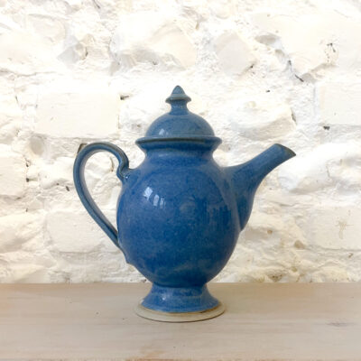 Blue Stoneware Teapot - Glazed Stoneware Ceramic - 30cm - by Matt Smith