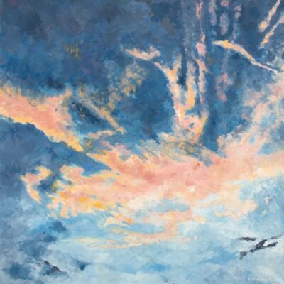 Stoughton Sunset - Oil on canvas