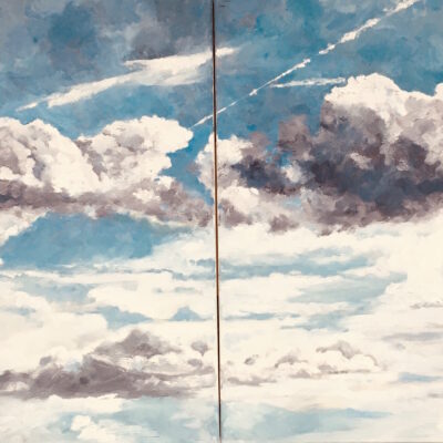Flight - Oil on canvas - 100cm x 50cm - by Fiona Barrington Gowar