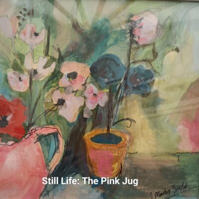 Still Life: The Pink Jug - Acrylic - 30 X 30 cm - by Judith Martin-Gould