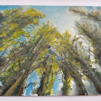 Trees - acrylic - 25x20cm - by Natalie Armes