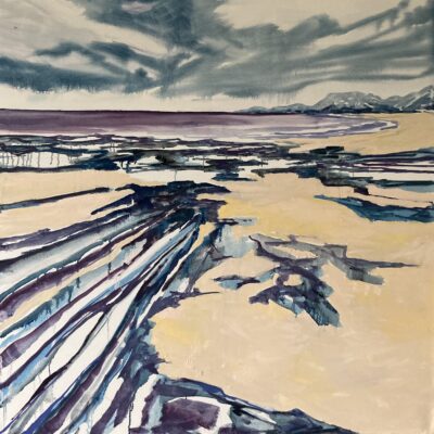 Receding Tide - Oil on canvas - 100cm x 100cm - by James Ware