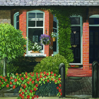 Clodagh's House - Gouache - 420mm x 297mm - by Fiona Bell Currie