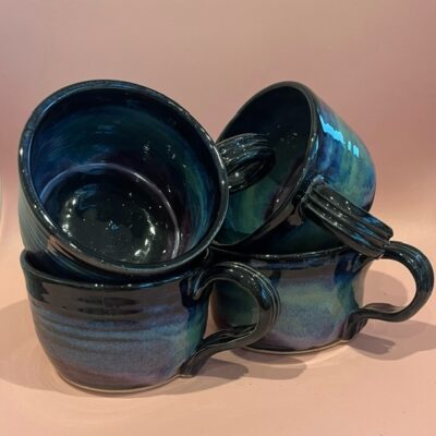 Hug mugs - stoneware - small - by Diane Henshaw