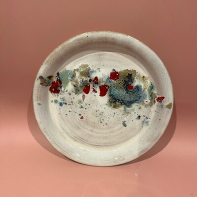 Confetti plate - stoneware - small - by Diane Henshaw