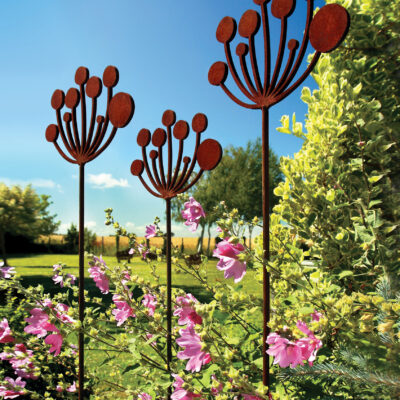 The Cow Parsley - Oxidised Steel - 170 x 28cm - by Simon Hempsell