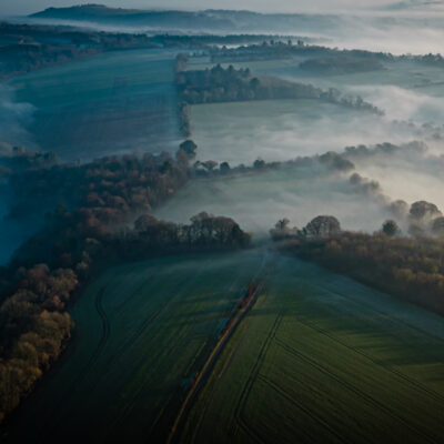 Early Morning Mist over The Downs - Photograph - 4029?×?1991 - by Greg Choppen