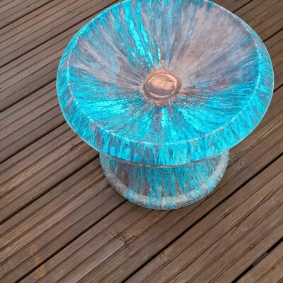 Heather Stevens 3.jpg - Copper Bird Bath - 18inches tall x12 inches wide - by Heather Stevens