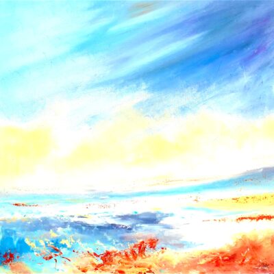 Warm Winds Blow - Oil - 40 x 40cm board - by Susie Olford