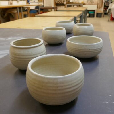 Stoneware bowls - Ceramic - 150 x 100 mm - by Alison Sandeman