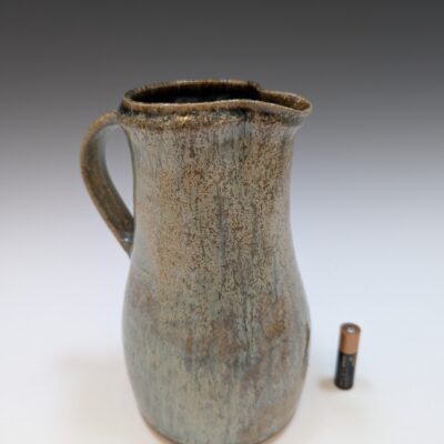 Medium Pitcher, Sandstone/Mixed Ash Glaze - ceramic - stoneware - 20cm high - by St John Trundle