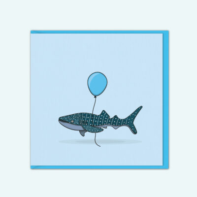 Whale Shark Birthday Card - Greetings Card - N/A - by Ryan Marsh