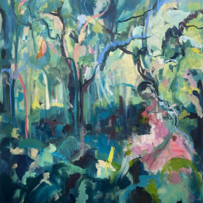 Pink Forest - oil on canvas - 153 x 122 - by Jayne Sandys-Renton