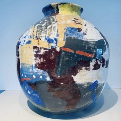 Large Vessel no. 2 - Glazed ceramic - 42cm high - by Grahame Dudley