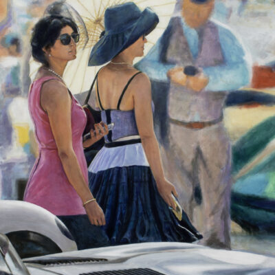 Spokes Women - Oil on board - 68 x 90cm - by Richard Whincop