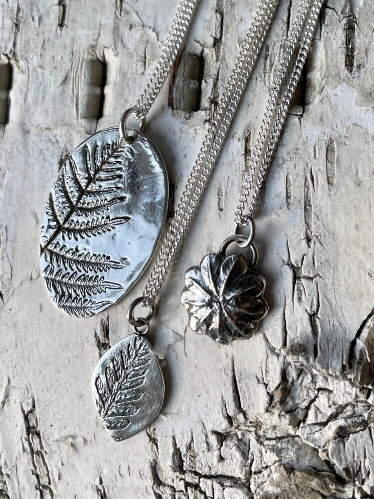 Ferns - sterling silver