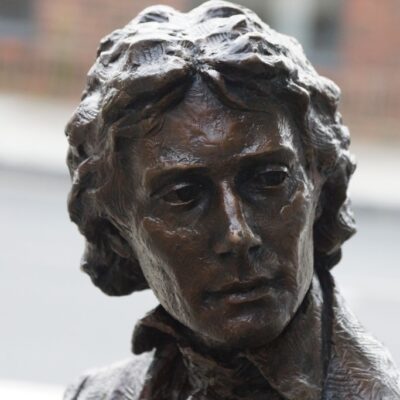 John Keats - Bronze - Life size - by Vincent Gray