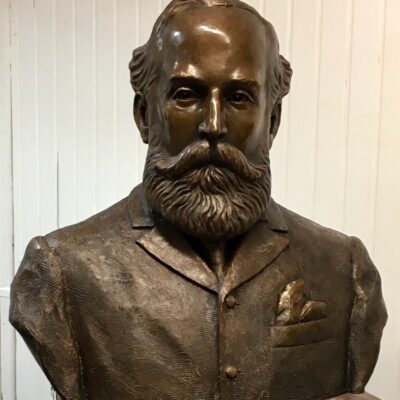 Sydney Stern 1st Baron Wandsworth - Bronze - Life and a half - by Vincent Gray