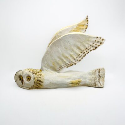 Spirit Owl - ceramic - 25 cm - by Gill Hunter Nudds