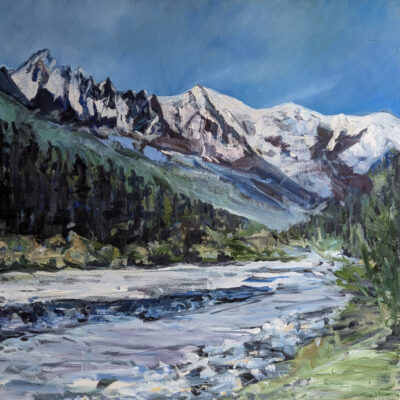 Spring Melt JamesWare3 - Oil - 100 x 100cm - by James Ware