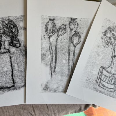 Plants 1-2-3 - Monoprint - A3 - by Mitka Brindley