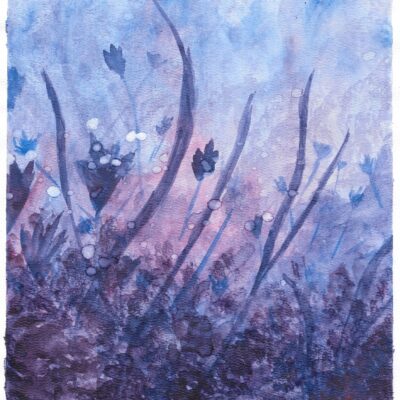 Blue Dawn - Watercolour - 20 x 28 - by Deborah Porter