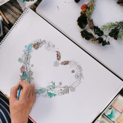 Christmas card - Watercolour - A3 - by Beth Wakeford