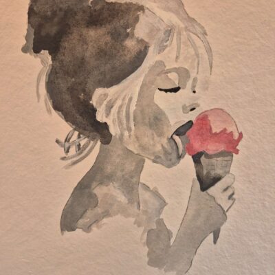 Lollypop - Acrylic on linen paper - 16in x 16in - by Tim Grainger