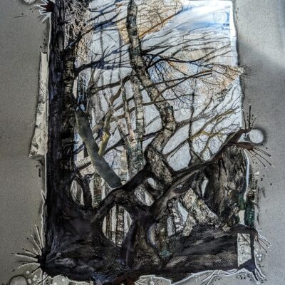 Mystic Woodland - Mixed media - A2 - by Gina Hankin