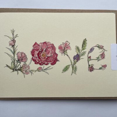 Love - Watercolour - A6 - by Beth Wakeford