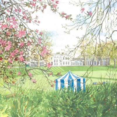 Spring at Hurlingham, London - Watercolour - 10