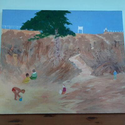 The Beach - Acrylic - 59cm x 48cm - by Allan Tripp