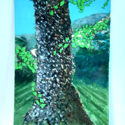 The Tree - Mixed media - 37x58cm - by Allan Tripp